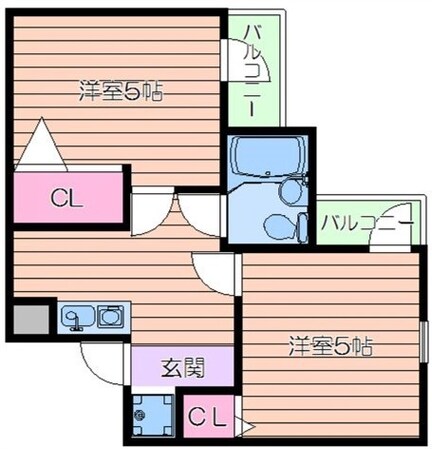 ミングルＲＯＳＡの物件間取画像